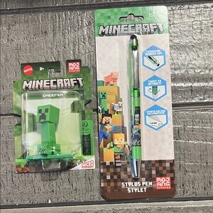 Creeper Toy & Minecraft  Stylus Pen